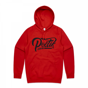 Poetik Logo Hood - Red/Black Front