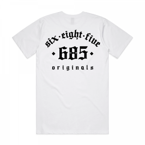 Original 685 Tee - White/Black Back