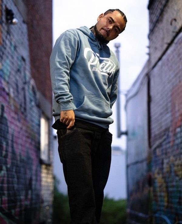 Poetik Logo Hoodie - Slate Blue