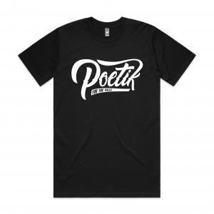 Poetik Logo Tee - Black/White Print