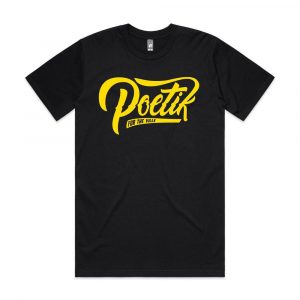 Poetik Logo Tee - Black/Yellow Print